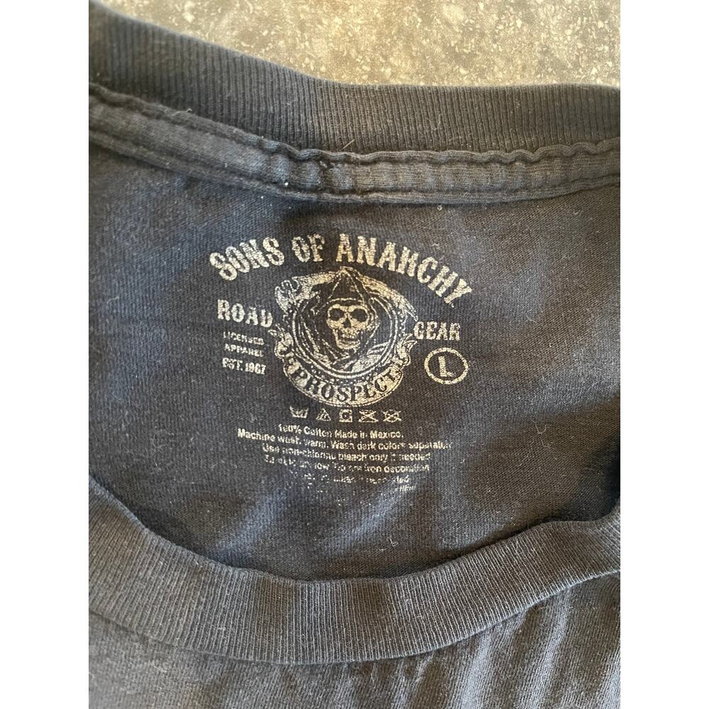 Sons of Anarchy SOA TShirt Women's Large SZ 12/14 Black Redwood Original Graphic - Picture 7 of 7
